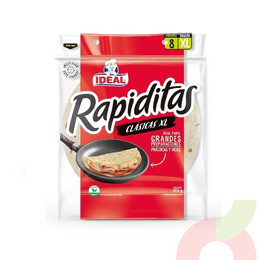 Tortillas Rapiditas Clásicas XL Ideal 415Gr 8 Unidades