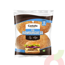 Pan Hamburguesa Castaño 460Gr 8 Unidades
