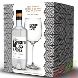 Pisco Espiritu De Los Andes mas Copa 750Cc 