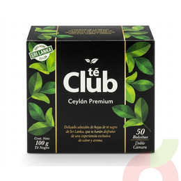 Té Negro Ceylán Premium Té Club 100Gr 50 Unidades