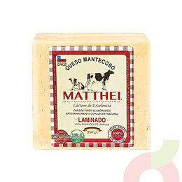 Queso Mantecoso Laminado Matthei 250Gr