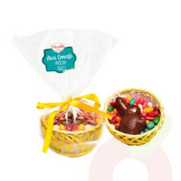 Mini Canasto Conejo de Pascua Merello 130gr