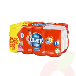 Chamyto Pack 18 Unidades Sabor  Frutilla 1440Ml 