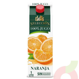 Jugo Selección 100% Naranja Watts 1Lt 