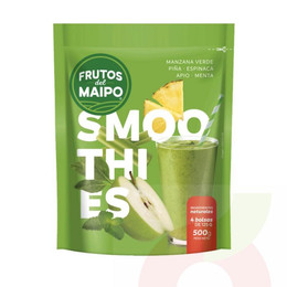 Smoothies Manzana Verde, Piña, Espinaca, Apio y Menta Frutos del Maipo 500Gr