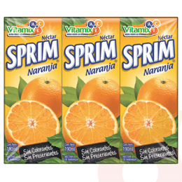 Néctar Naranja Sprim 190Ml 3 Unidades