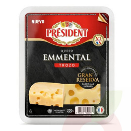Queso Trozo Emmental President 200Gr 