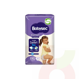 Pañales Premium Babysec XXG 14 Unidades