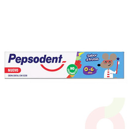 Pasta Dental Infantil Frutal Con Fluor Pepsodent 90Gr