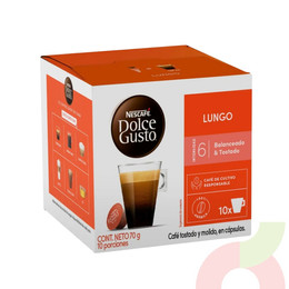 Café Cápsulas Lungo Dolce Gusto 70Gr 10 Unidades