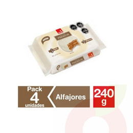 Alfajor Blanco Premium 4unid 60Gr 