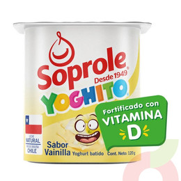 Yoghurt Batido Vainilla Soprole 120Gr