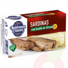 Sardinas en Aceite Robinson Crusoe 125Gr 