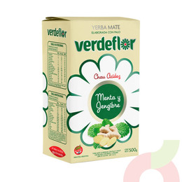 Yerba Mate Menta y Jengibre Verdeflor 500Gr 