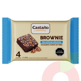 Brownie Nueces Castaño 200Gr 4 Unidades