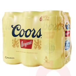 Cerveza Coors 470cc 6 Unidades