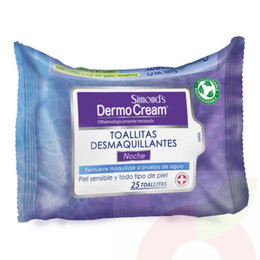 Toallitas Desmaquillantes Noche DermoCream  25 Unidades