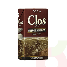 Vino Tinto Cabernet Sauvignon Clos de Pirque 500Cc