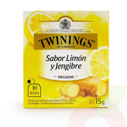 Infusión Limón y Jengibre Twinings 10 Unidades 15Gr