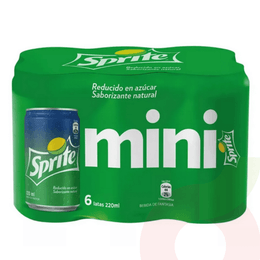 Bebida Lata Sprite 350Cc 6 Unidades