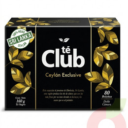Té Negro Ceylán Exclusive Té Club 160Gr 80 Unidades
