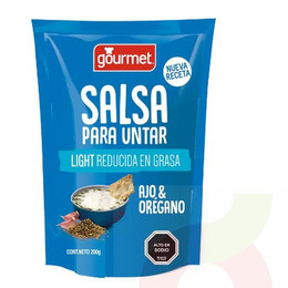 Salsa para Untar Light Ajo y Orégano Gourmet 200Gr