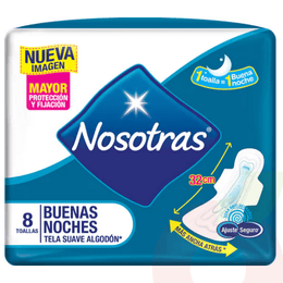 Toallitas Higiénicas Suave Algodón Buenas Noches Nosotras 10 Unidades