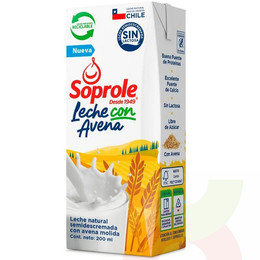 Leche Blanca Semidescremada Con Avena 200Cc 