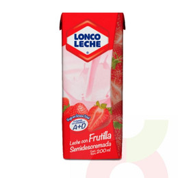Leche Semidescremada Frutilla Loncoleche 200Ml