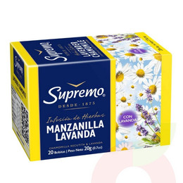 Te Hierbas Manzanilla Lavanda 20 Unidades 