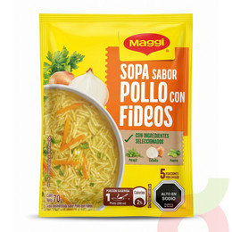 Sopa Sabor Pollo Fideos Maggi 70Gr