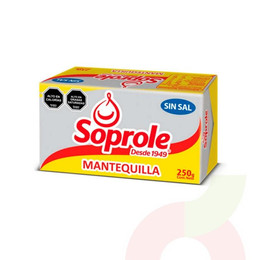 Mantequilla Sin Sal Soprole 250Gr
