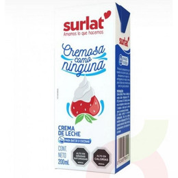 Crema De Leche Surlat 200ml
