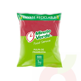 Pulpa Frambuesa Minuto Verde 1Kg