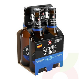 Cerveza Estrella Galicia 330Cc*4U S/Alcohol