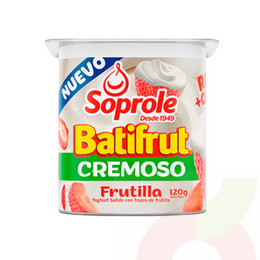 Yoghurt Cremoso Batifrut Frutilla Soprole 120Gr