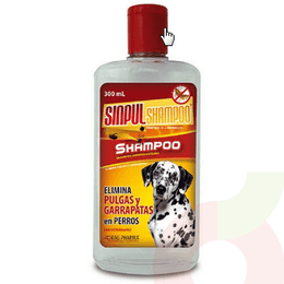 Shampoo Perro Anti Pulgas y Garrapatas Sinpul 300Ml