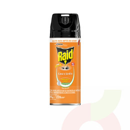 Insecticida Casa Y Jardin Raid 235Cc 