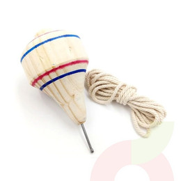 Trompo Tricolor Madera 
