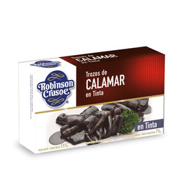 Trozos de Calamar en Tinta Robinson Crusoe 111Gr   
