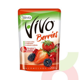 Mermelada Berries 0% Azúcar Vivo 200Gr
