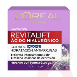 Crema Revitalif Ácido Hialurónico Noche L´oréal 50Ml