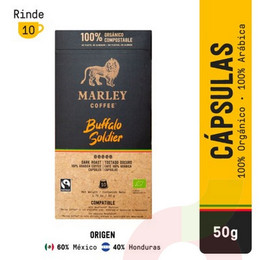 Cápsulas Cafe Marley  Buffalo Soldier 10 Unidades