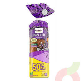 Pan Integral Linaza Chía Castaño 600Gr