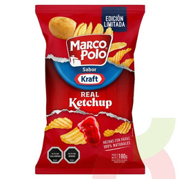Papas Fritas Marco Polo Kraft Real Ketchup 180gr