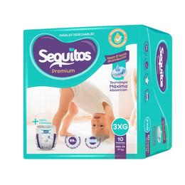 Pañales 3XG 10 Unidades Sequitos 
