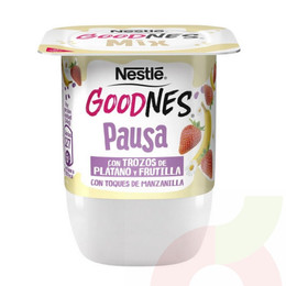 Yoghurt Goodnes Pausa Plátano-Frutilla 140Gr