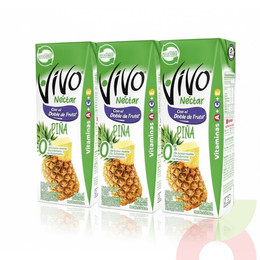 Pack Néctar Piña Vivo 190Ml 3 Unidades