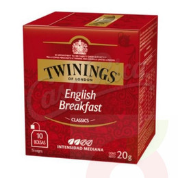 Té Breakfast Twinings 10 Unidades 20Gr                  