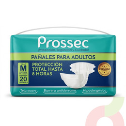 Pañal Adulto M Prossec 20 Unidades